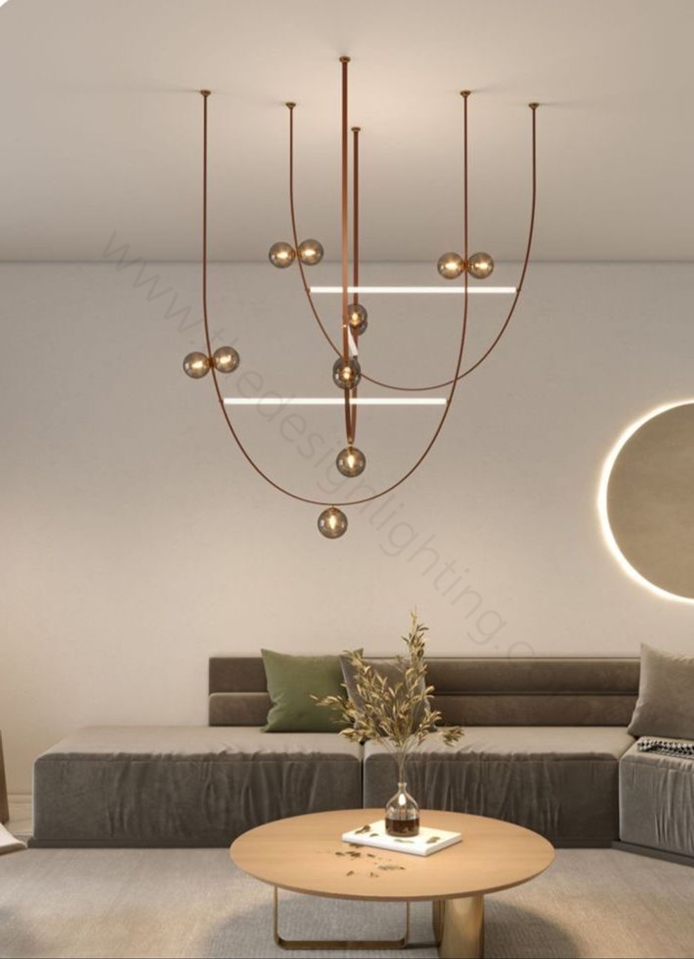 Pendant design lamp Fabius
