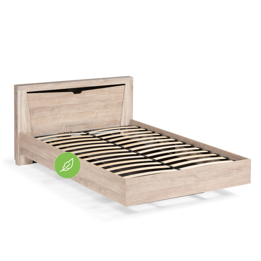 Кровать Woodville Магантия 160х200 с ПМ парящая дуб баррик