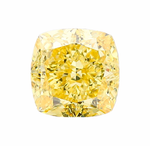 Лабораторно-выращенный бриллиант кушон 6.92 х 6.88 х 4.69 мм Fancy VIVID YELLOW/VS1 2.13 ct