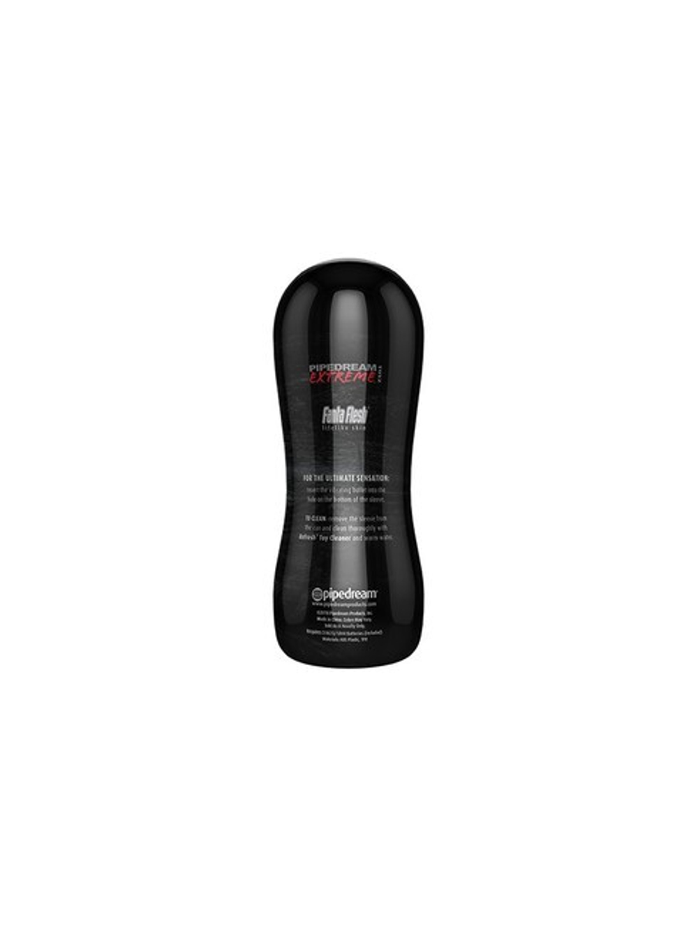 Мастурбатор-анус в тубе с вибрацией PDX ELITE Vibrating Anal Stroker (Цвет: черный с телесным)