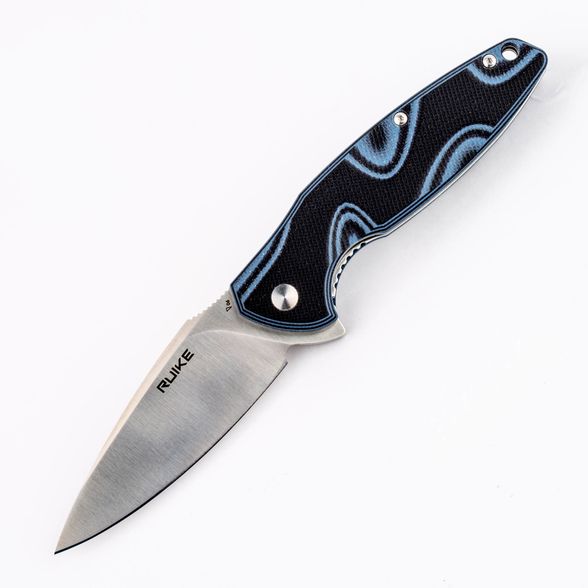 Цена наНож складной Ruike P105 черно-серо-синий