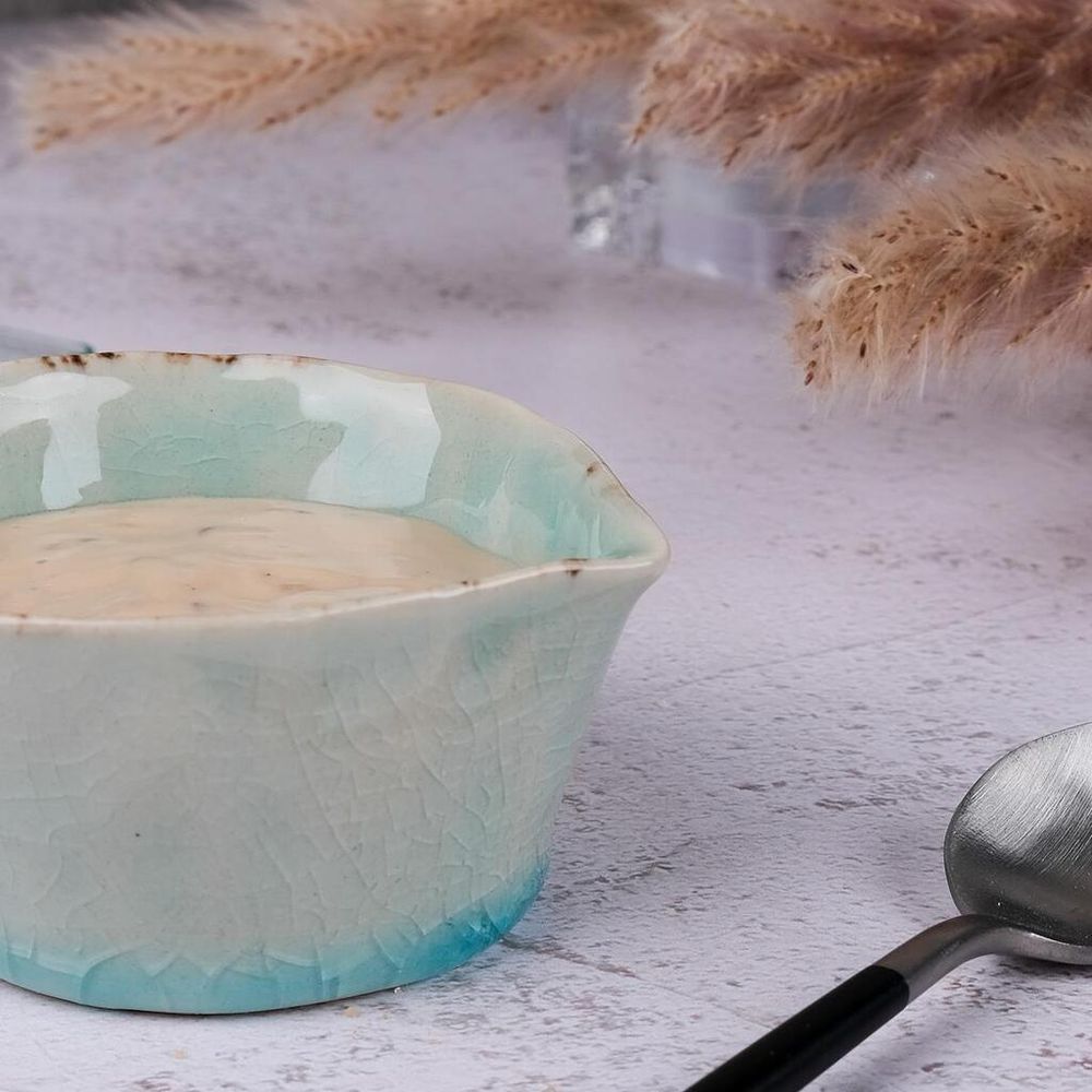 Соусник молочник 90 мл d 7,5/5,5 см h4 см круглый керамика Sea Blue Frutti di Mare P.L. [1]
