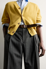 БРЮКИ RELAXED FIT В ПОЛОСКУ СО СКЛАДКАМИ — ZARA