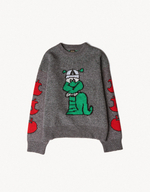 Мужской шерстяной джемпер с круглым вырезом ARIES X BERSHKA - BERSHKA