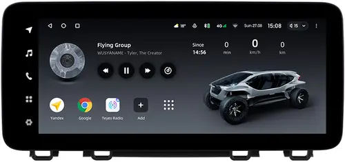 Магнитола для Honda CR-V 5 2017-2022 - Teyes LUX ONE ROUND монитор 12.3" на Android 10, Быстрая, CarPlay, 4G SIM-слот