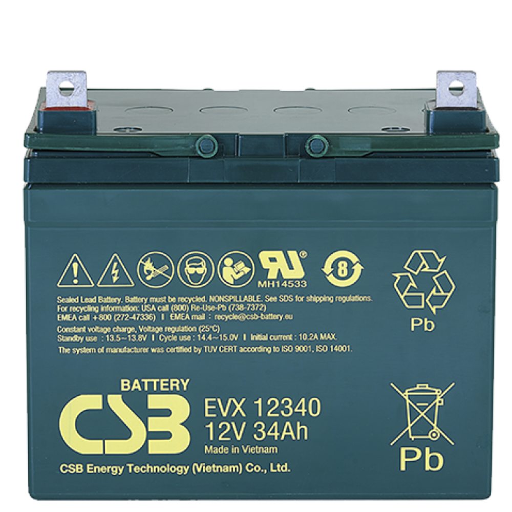 Аккумулятор CSB EVX12340 ( 34Ач / 12В ) AGM