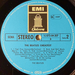 The Beatles – The Beatles' Greatest (Германия 1977г.) Т