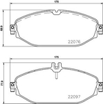 Тормозные колодки Brembo дисковые, передние P50124