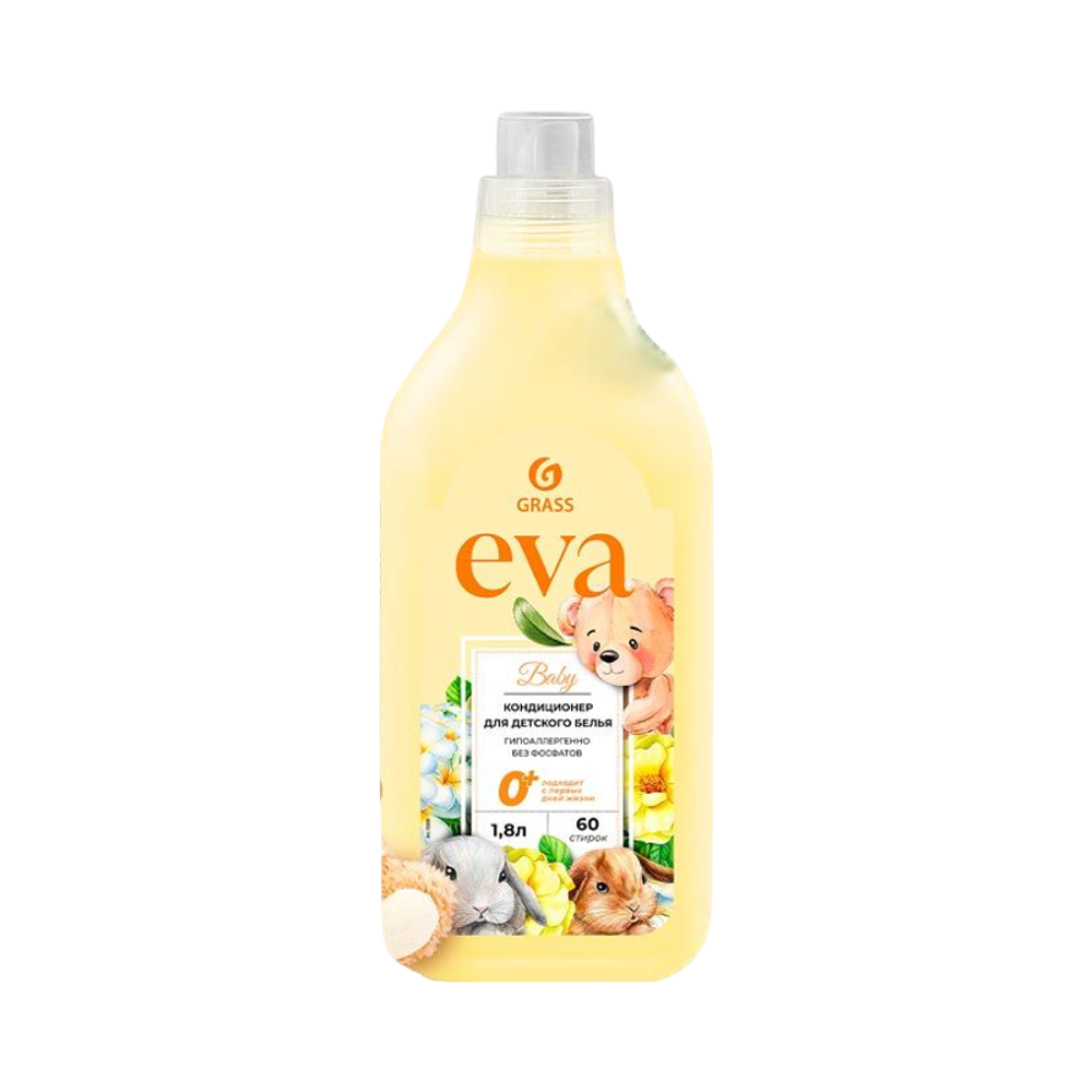 Кондиционер для белья "EVA" baby концентрированный детский (флакон 1,8 л)