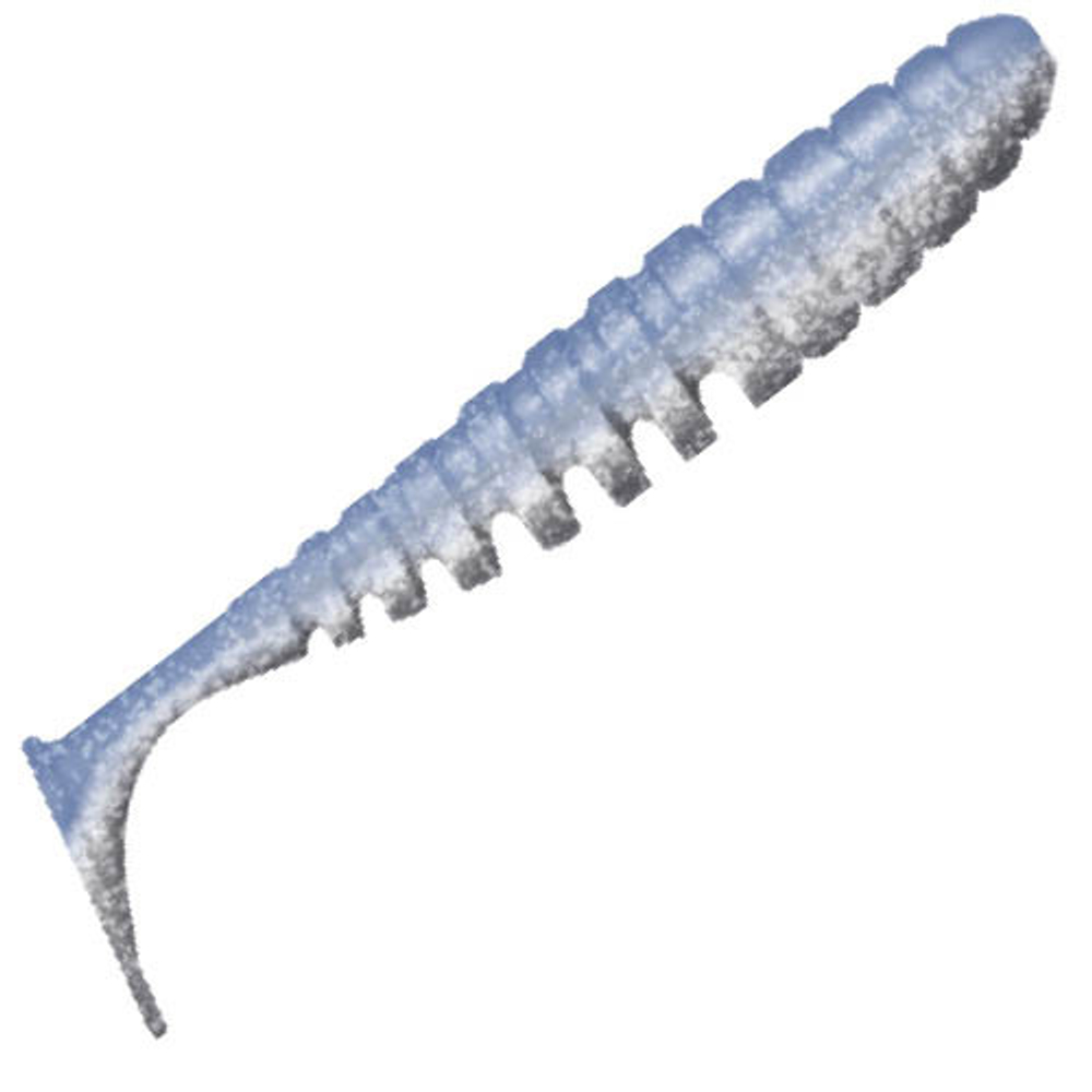 Приманка ZUB-SHAD  90мм(3,5")-5шт, (Цвет 406) голубой верх - перламутр низ