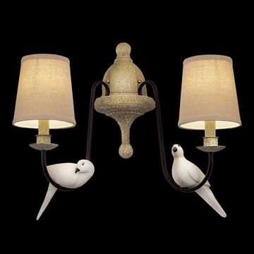 Бра 2*Е14 LOFT1029W-2 коричневый Birds LOFT IT