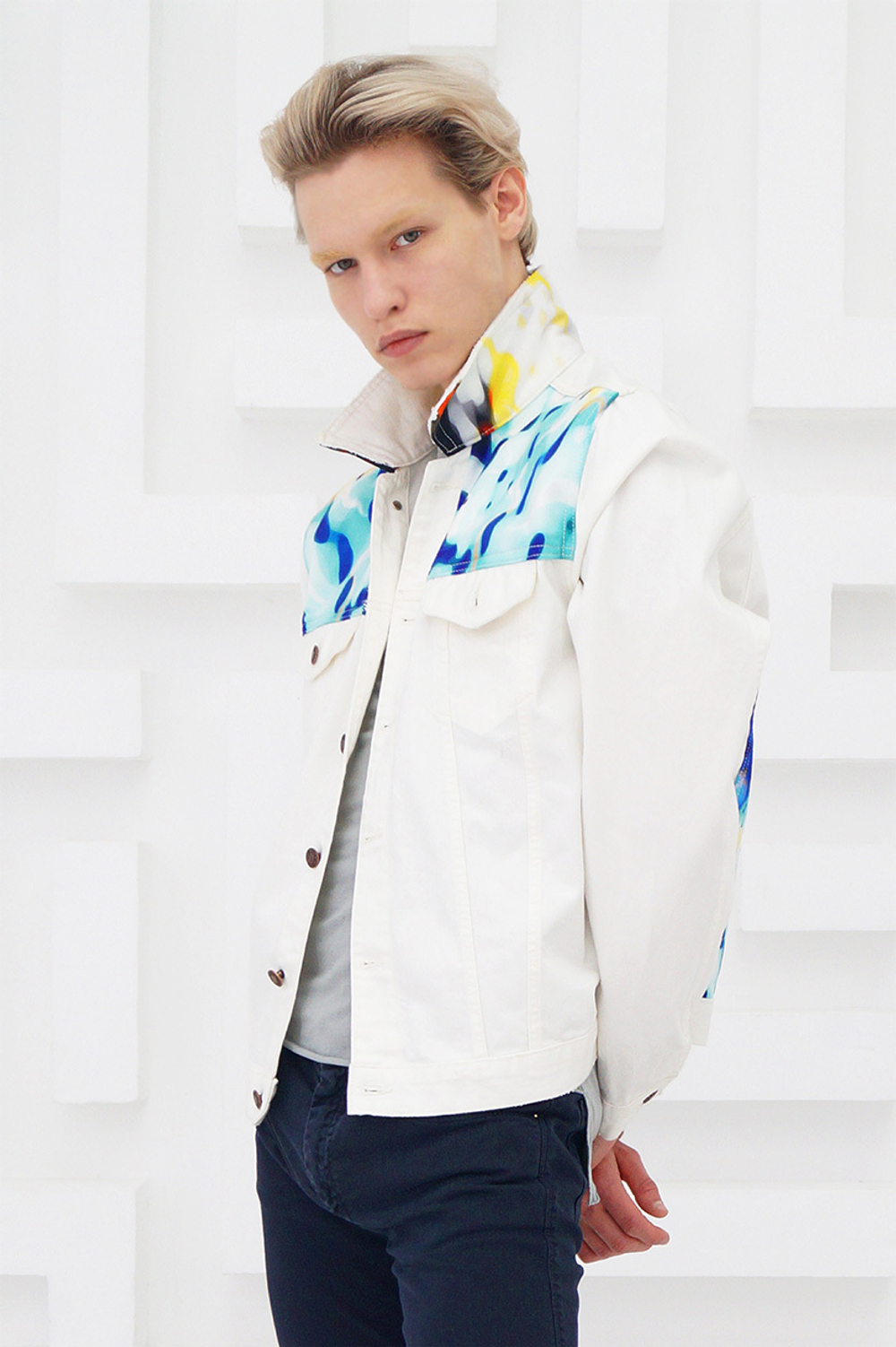 LIGVIANNI Джинсовая куртка Denim Jacket Leopard