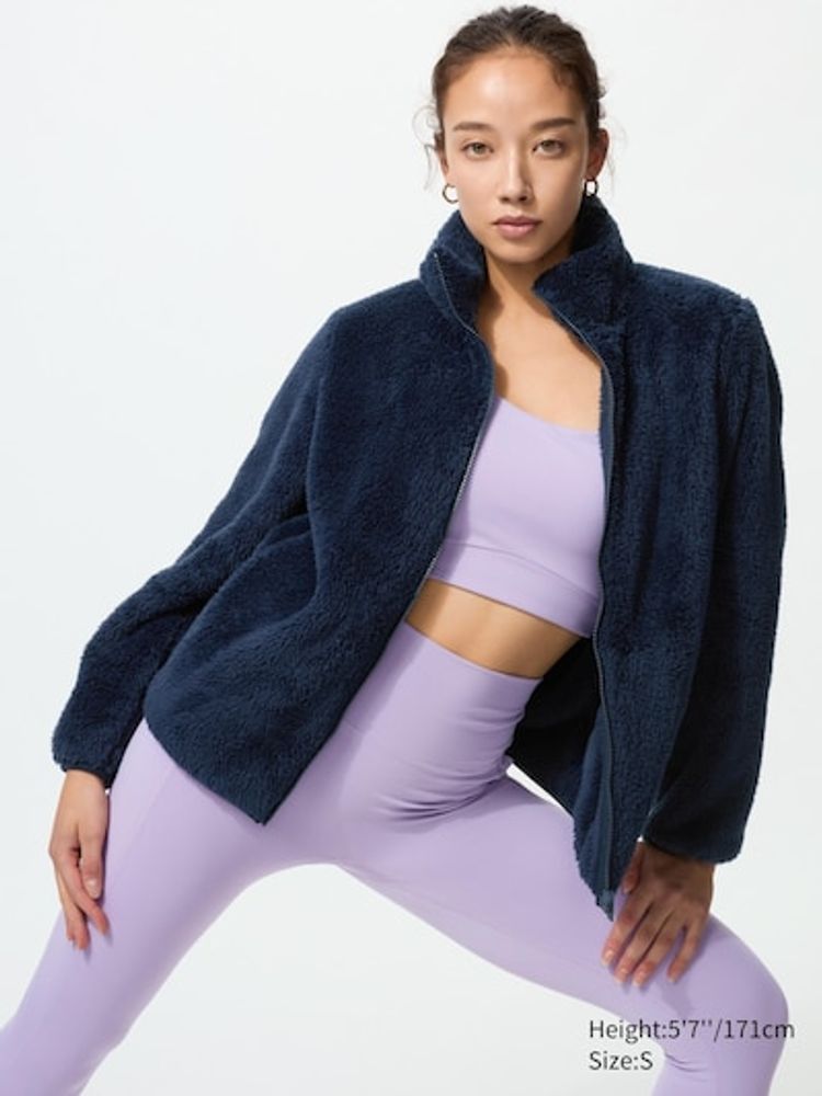 UNIQLO Мягкая куртка из флиса, темно-синий