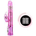 Розовый вибратор-кролик 29см Baile Throbbing Bunny BW-058008