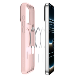 Матовый чехол светло-розового цвета с MagSafe для iPhone 17 Pro Max и 18 Pro Max, серия Yind Series (Open Ring Version) от Dux Ducis