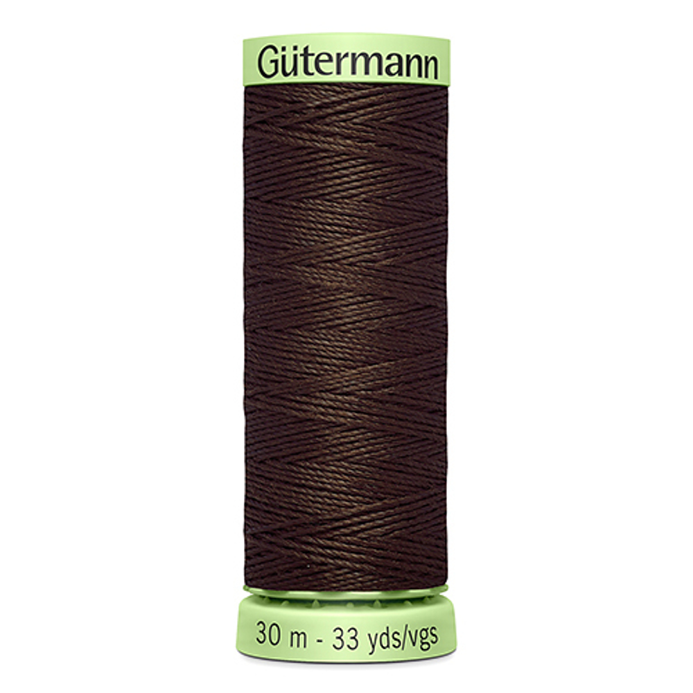 Нить Top Stitch 30/30 м для декоративной отстрочки, Gutermann, 696 т.шоколад