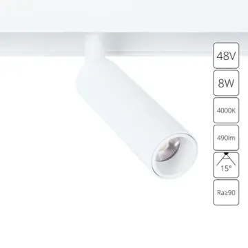 Магнитный трековый светильник 8W 4000K A4630PL-1WH белый Linea Arte Lamp