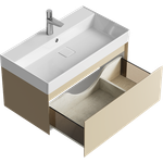 AQ GE01081MD Geometria Тумба под умыв./стол. подвесная, 792х466х350 мм, 1 ящик, Морская Дюна