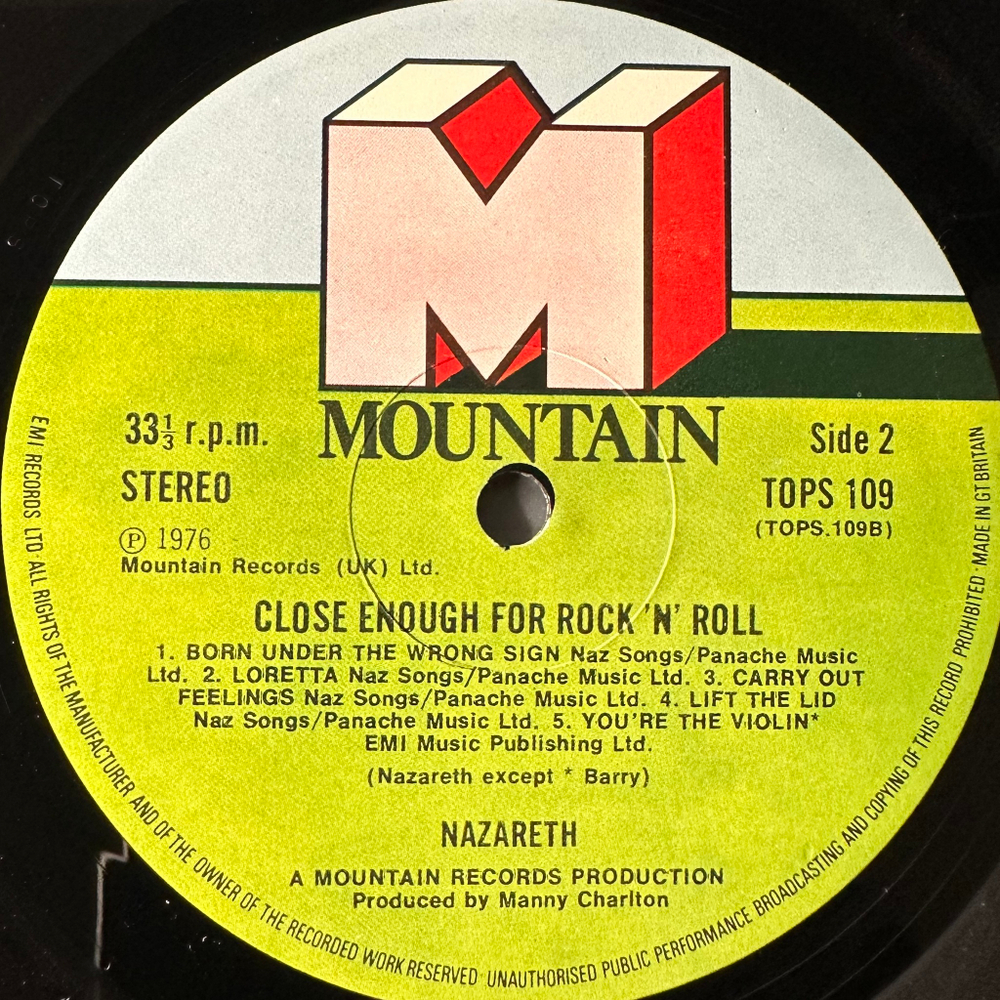 Nazareth – Close Enough For Rock 'N' Roll (Англия 1976г.)