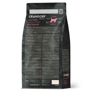 Сухой корм GRANDORF Fresh Cat STERILISED Turkey&Sweet Potato для стерилизованных кошек из свежего мяса индейки с бататом