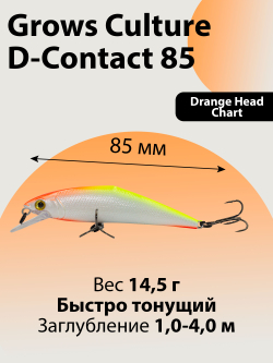 Воблер минноу D Contact 85 14.5 г цвет #02