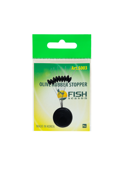 Стопор резиновый рыболовный Fish Crystal ОЛИВКА 5003 S ( 5 упаковок )