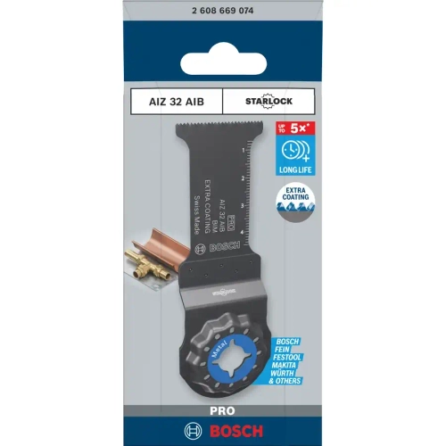 Погружное полотно 32x30 мм Metal PRO Starlock BIM AIZ 32 AIB BOSCH 2608669074