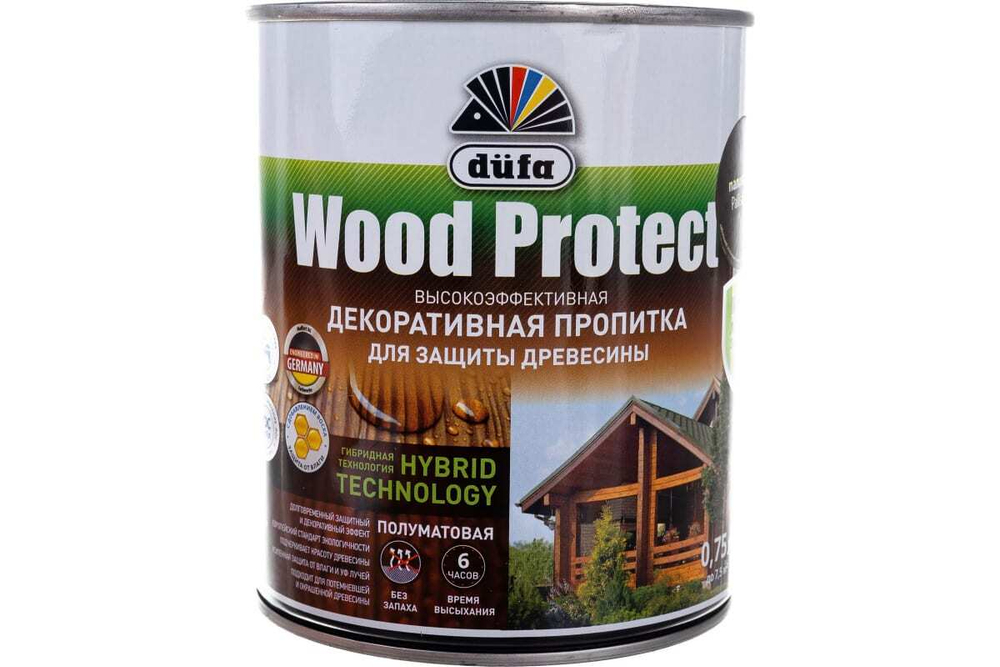 Пропитка декоративная для защиты древесины Dufa Wood Protect палисандр