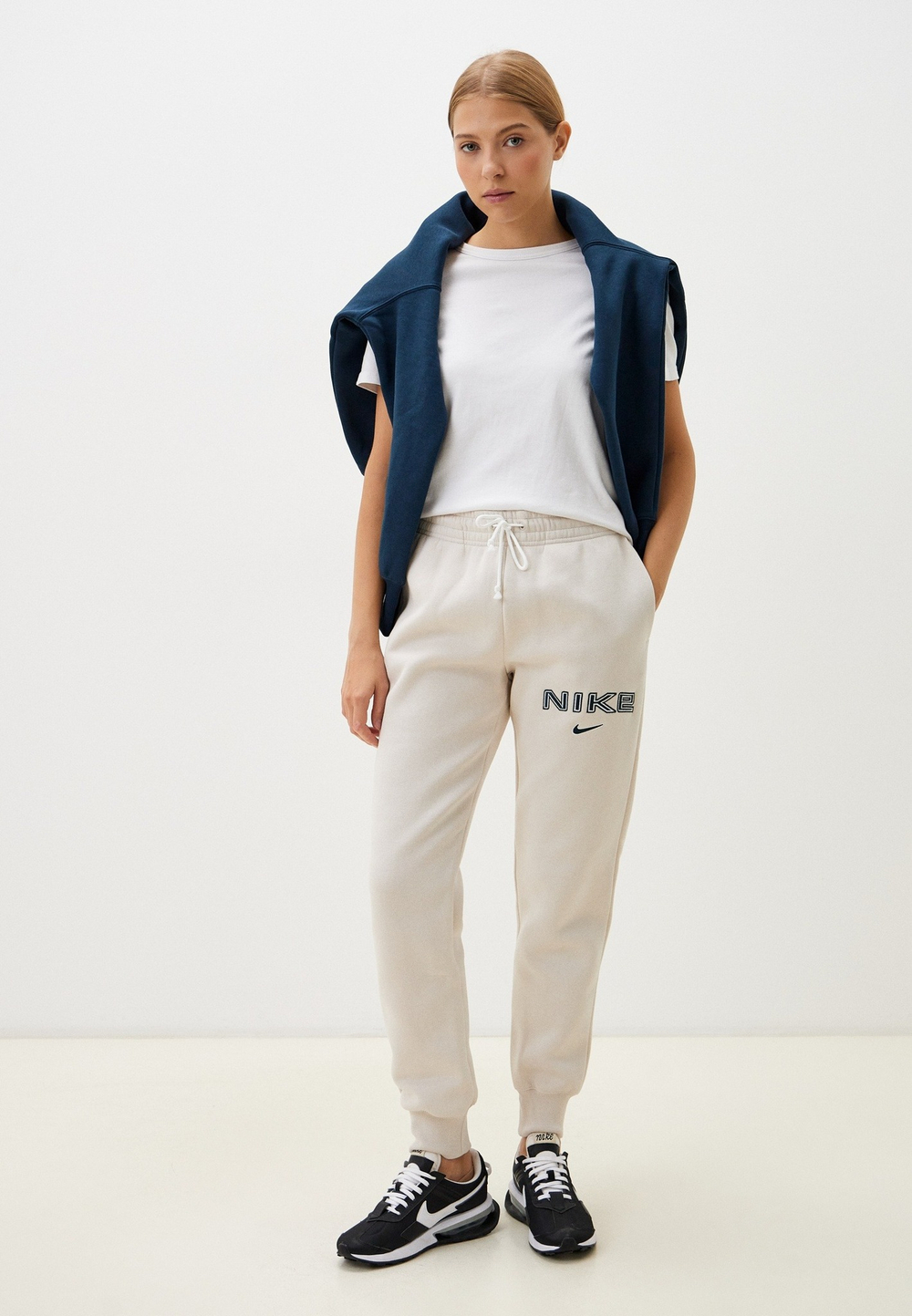 Брюки спортивные женские NIKE W NSW PHNX FLC MR STD LOGO PNT