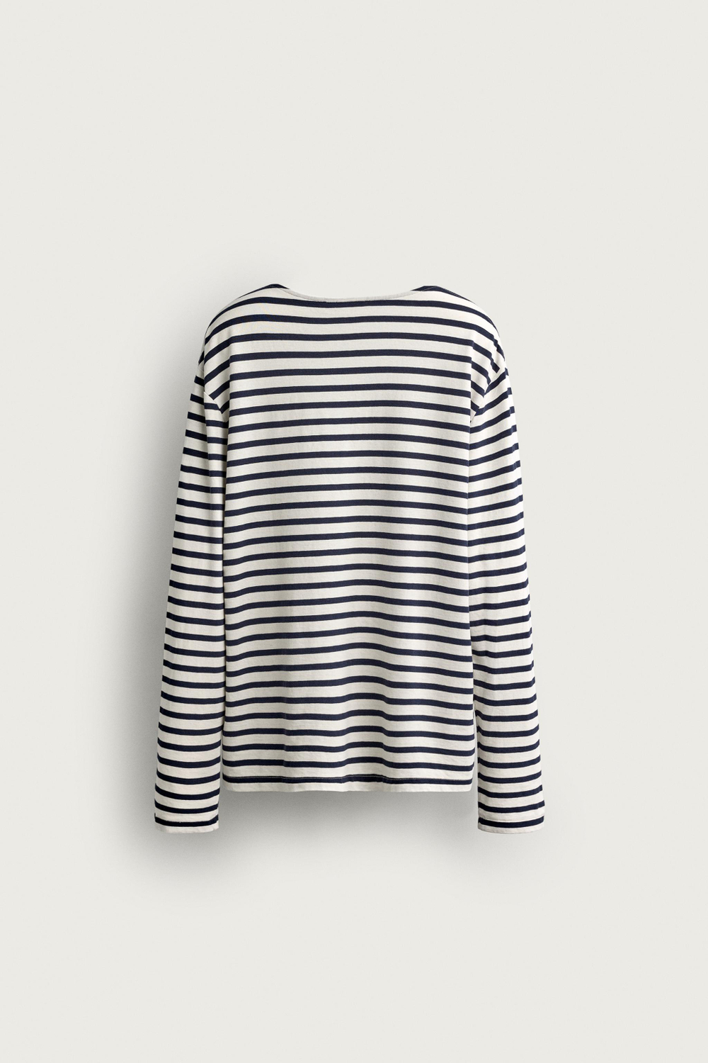 ЖАККАРДОВАЯ ФУТБОЛКА СВОБОДНОГО КРОЯ В ПОЛОСКУ — ZARA · 8054/395