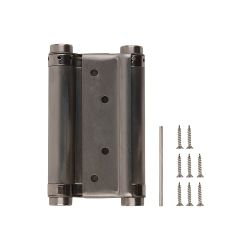 Петля пружинная двусторонняя (барная) FUARO DSH5 (125х86х1,5) INOX 201 SN мат. никель /65295/ (1шт)