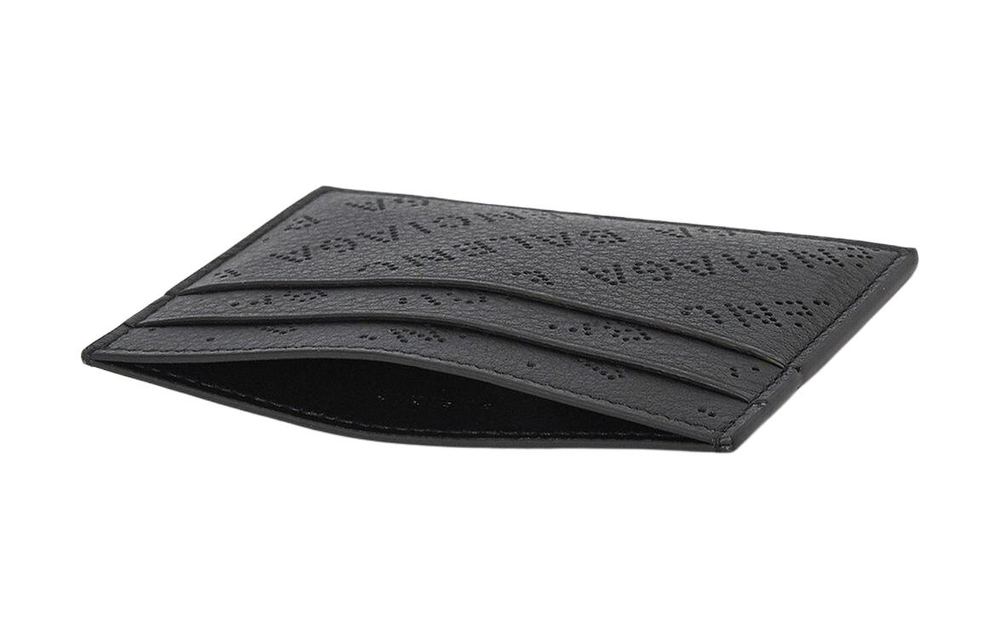 Balenciaga Cow Leather Card Holder Card Holder Men"s Black