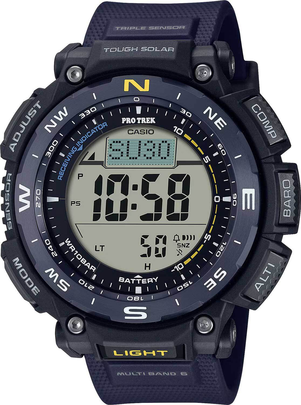 Японские наручные часы Casio Pro Trek PRW-3400Y-2 с хронографом