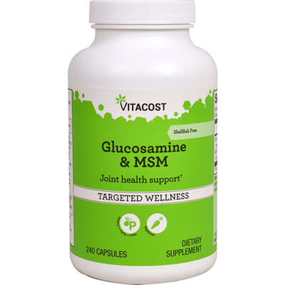 Vitacost, Glucosamine &amp; MSM, 240 Capsules