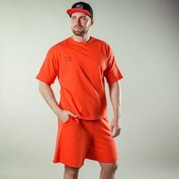 Шорты унисекс "Вb team" Яркий коралл