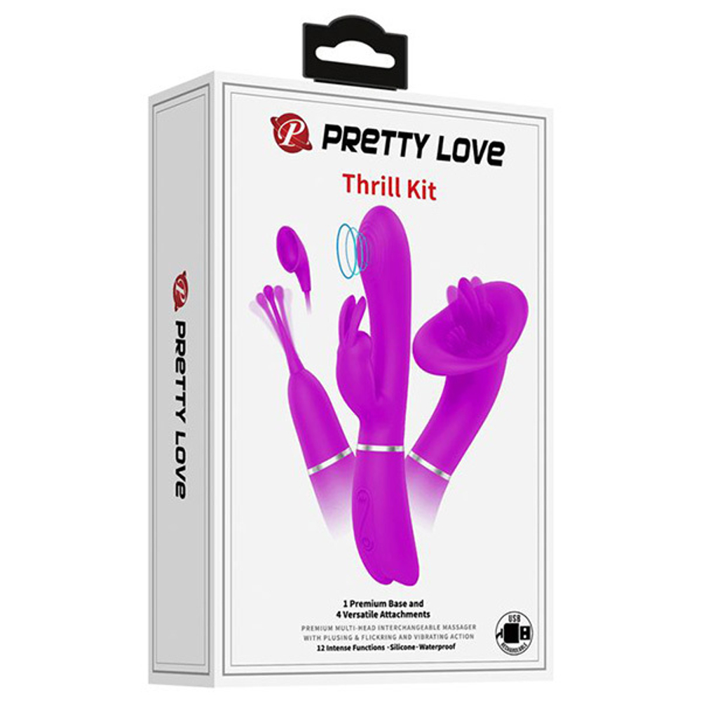 Лиловый вибронабор Pretty Love Thrill Kit BI-014877H
