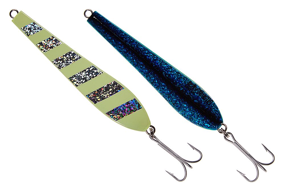 Пилькер ASARI Norwegian 500гр #02 Silver Blue (Lumo Zebra)