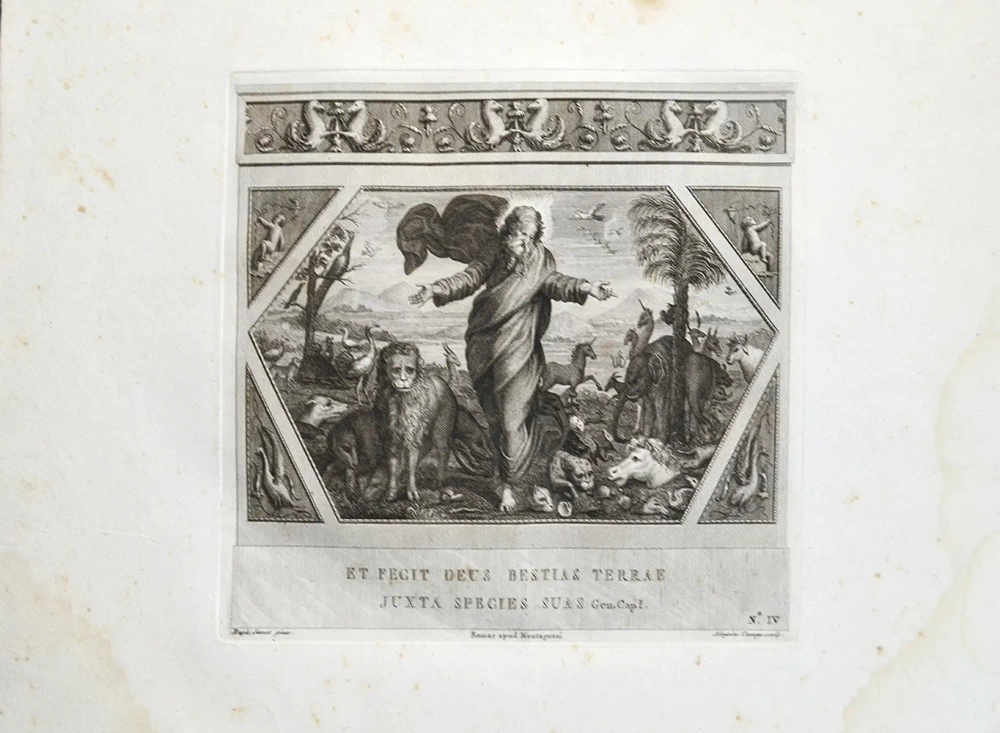 Библия Рафаэля Санти. Гравюры. Рим: Пьетро Паоло Монтаньяни. 1790