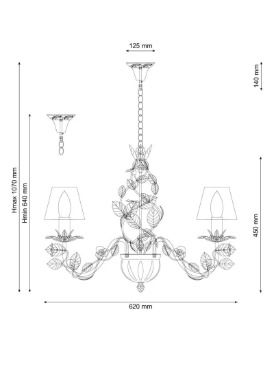 Люстра Lucia Tucci Fiori di rose 108.6