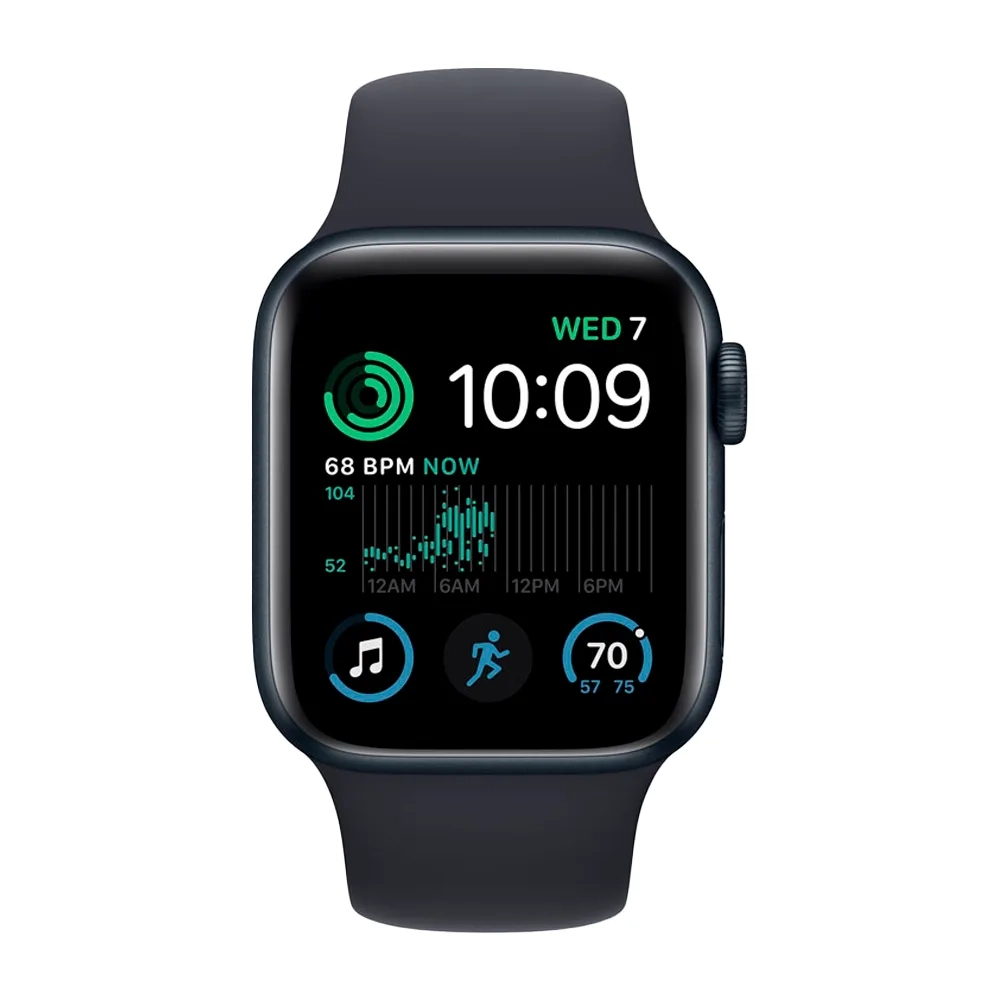 Умные часы Apple Watch SE (2022) GPS, 40mm, Aluminium Case with Sport Band M/L, Midnight (Темная ночь)
