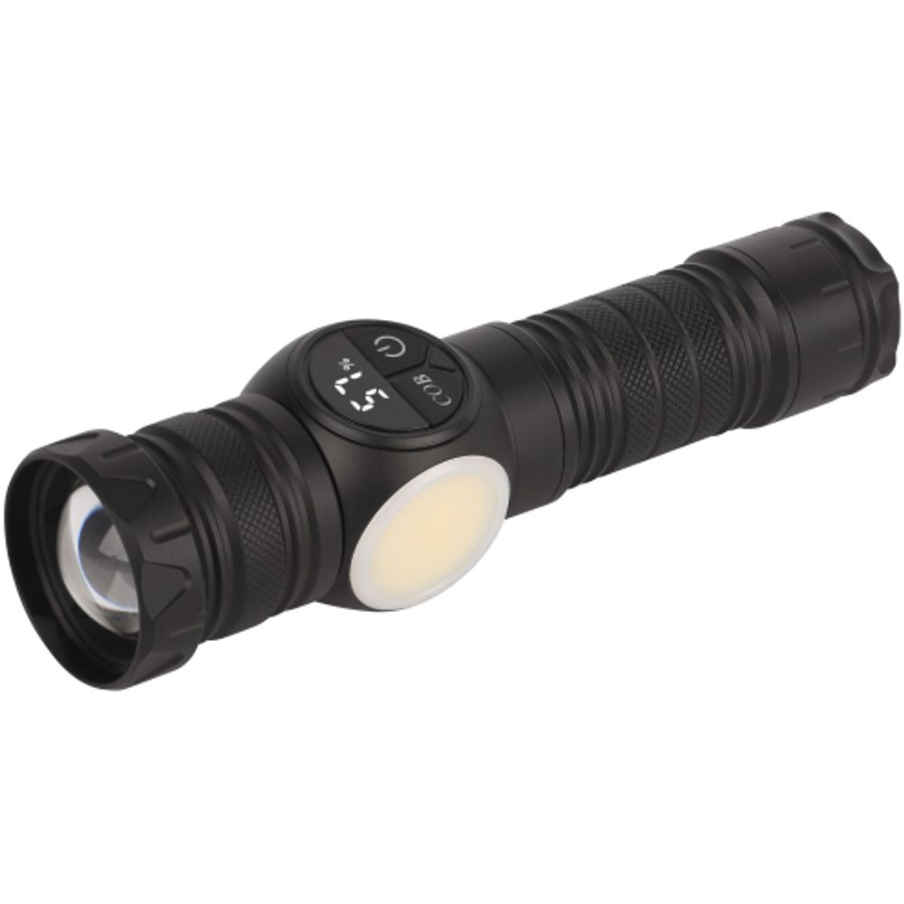 Светодиодный фонарь ЭРА UA-802 универсальный 10 Вт LED + 3 Вт COB 9 режимов Zoom дисплей магнит powerbank USB type C | Универсальные  фонари