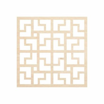 Рефракционная решётка для теней из Фанеры 3-4 мм (без покраски) 30х30 см "Фигура-3"