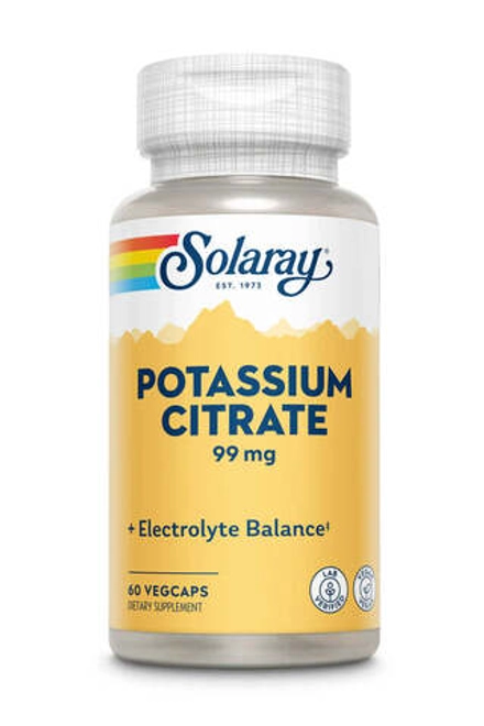 Biocitrate Potassium 99мг 60 капсул Solaray