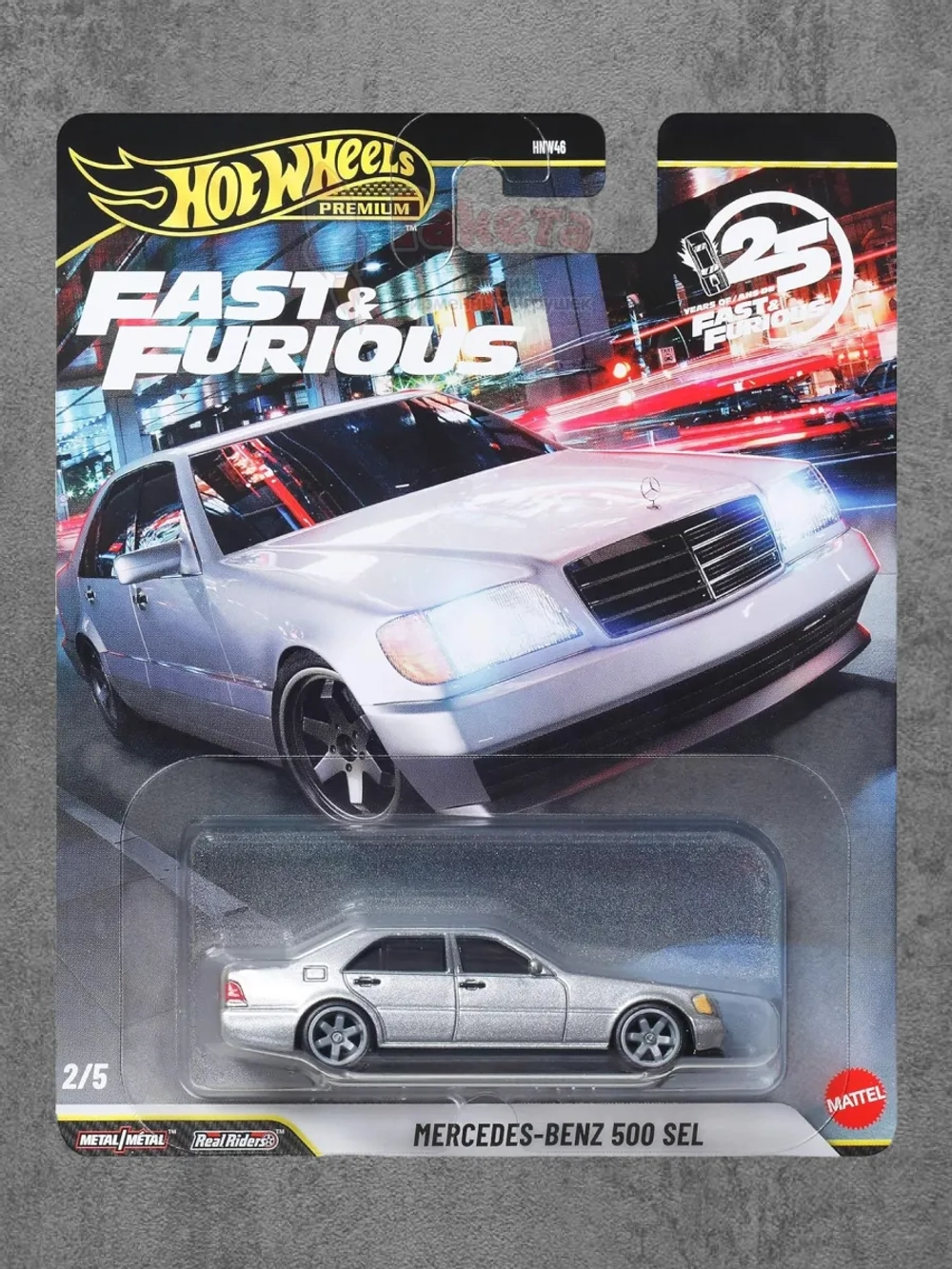 Машинка Хот Вилс Премиум Mercedes Benz 500 Sel HNW46 JHW67