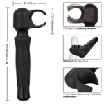 Черный вибромастурбатор Masturwand Vibrating Stroker (Цвет: черный)