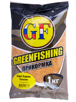 Прикормка GF 1кг КАРП/КАРАСЬ Конопля