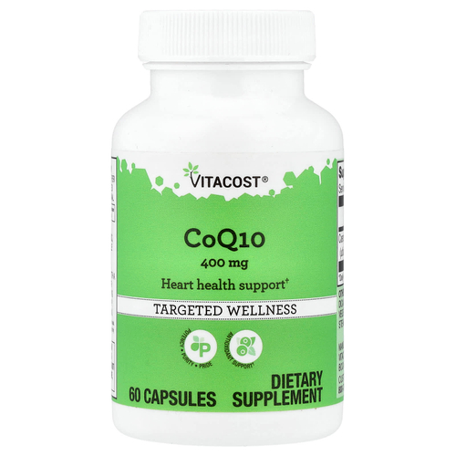 Vitacost, CoQ10, 400 мг, 60 капсул