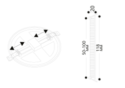 Светильник потолочный Arte Lamp Mesura A7973PL-1WH