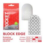 Карманный мастурбатор 8см Tenga Block Edge POT-003