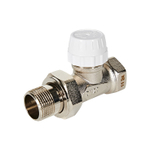 Клапан термостатический прямой ROMMER - 3/4" (ВР/НР-американка, PN10, Tmax 110°C)